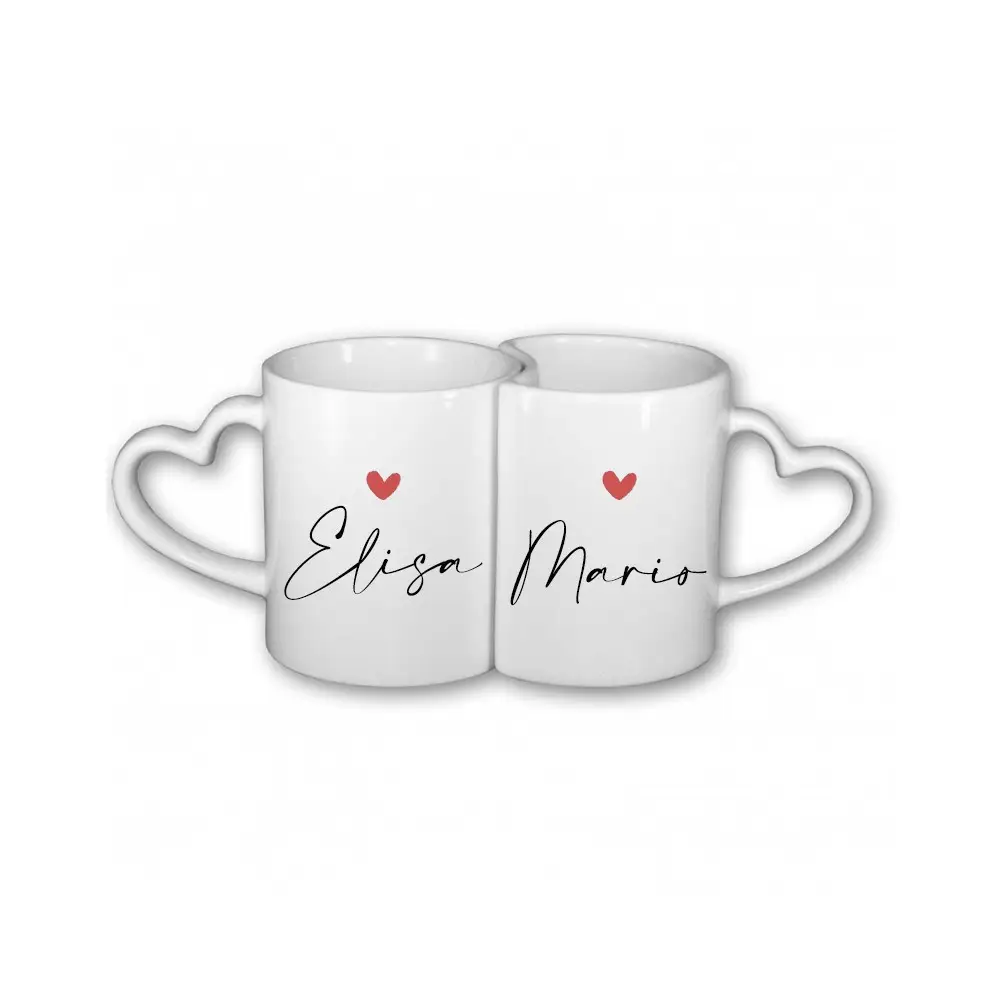 Tazza Doppia San Valentino Personalizzabile con nomi