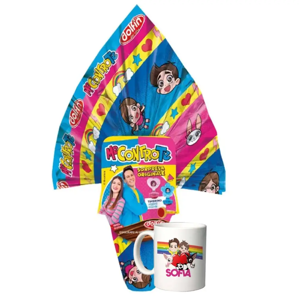 Uovo di Pasqua Me Contro Te 250g con tazza personalizzabile