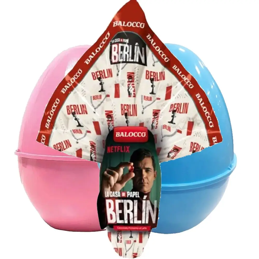 Pasqualone Berlino La Casa di Carta 320g Uovo di cioccolato + Guscio