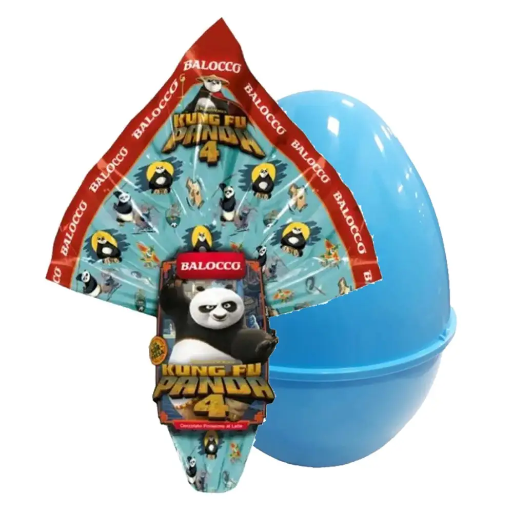 Pasqualone Kung Fu Panda Uovo di cioccolato + Guscio