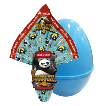 Pasqualone Kung Fu Panda Uovo di cioccolato + Guscio