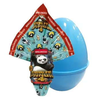 Pasqualone Kung Fu Panda Uovo di cioccolato + Guscio