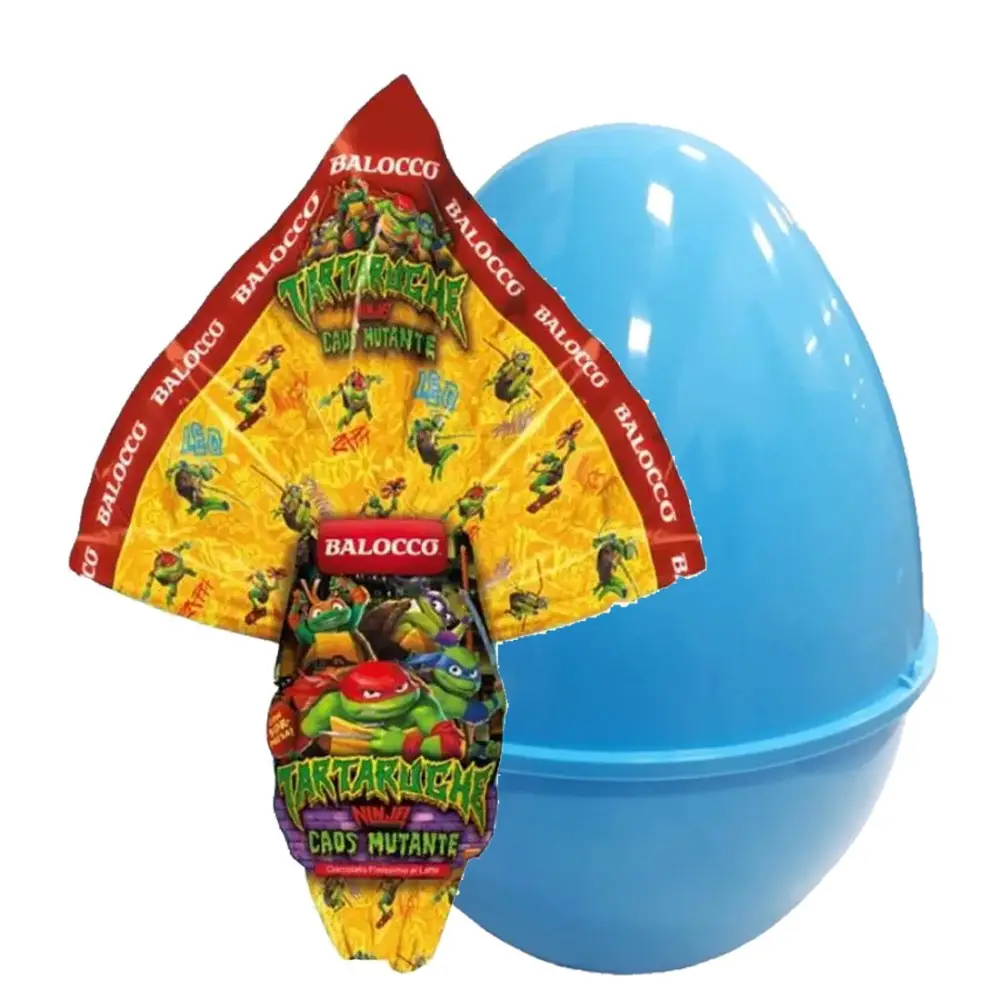 Pasqualone Tartarughe Ninja Uovo di cioccolato + Guscio
