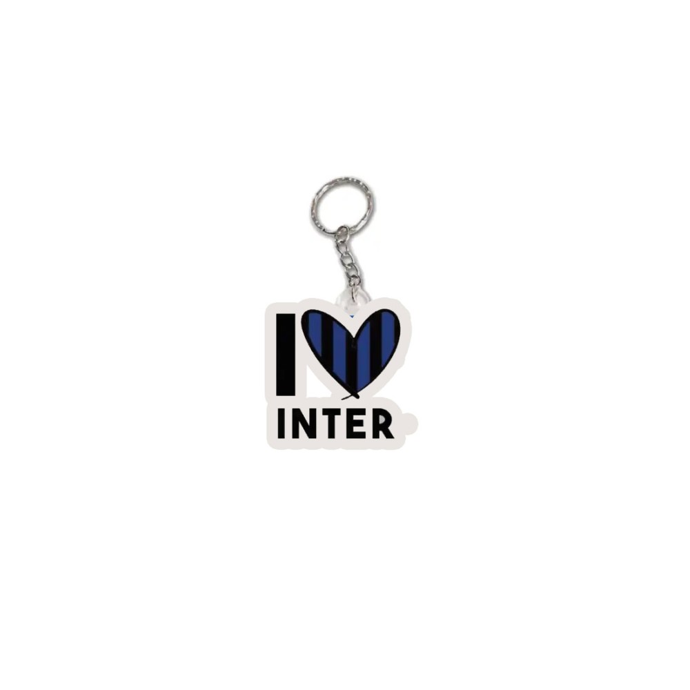 Portachiavi in plexiglass I love Inter  - 10 pz