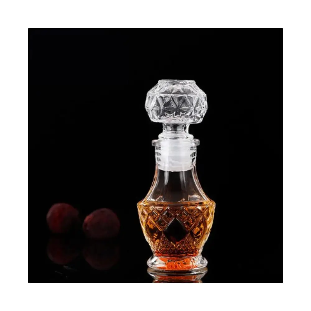 Bottiglia in vetro per liquore o profumo con tappo 50 ml  - 119017