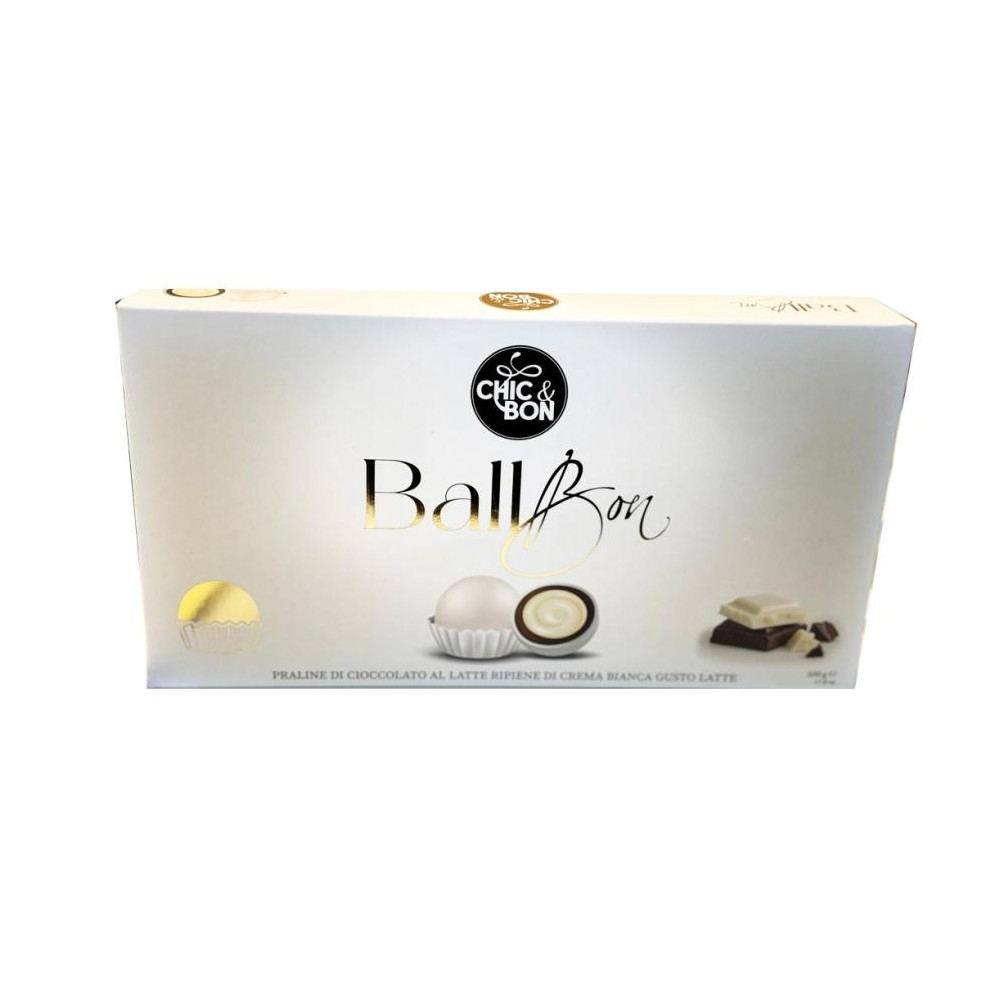 Buratti Confetti con pirottini Ball Bon Nuance Bianco 500g - BUBI050