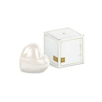 Candela Profumata Cuore perlato con scatola 55 x h 80 mm - 29543