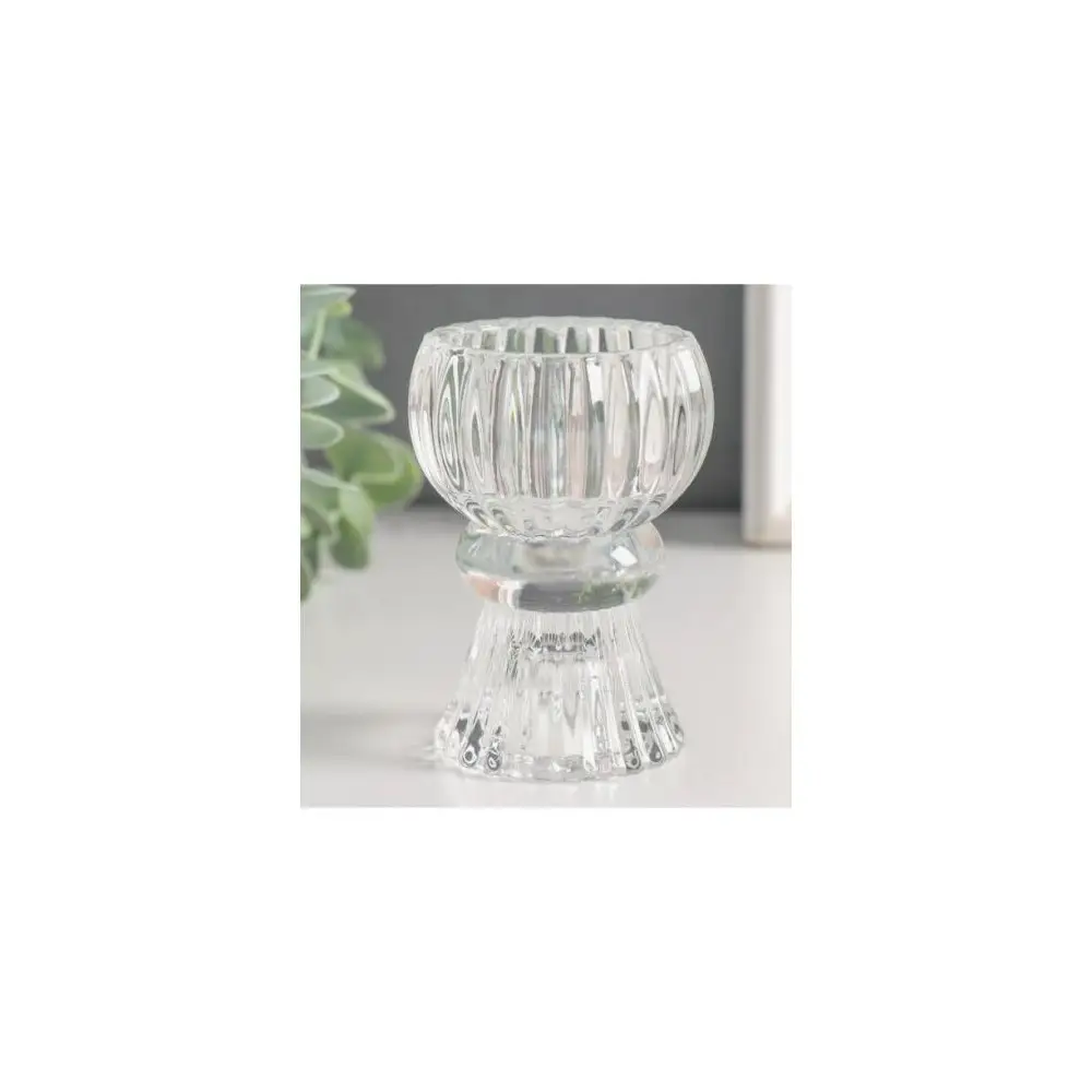 Candeliere Coppa Clear Trasparente 1pz -  5,5x5,5x7cm  - 1352012