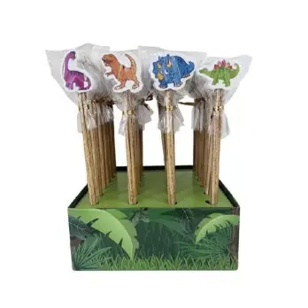 Matita con Gomma Dinosauri soggetti assortiti 1pz - MAT1001