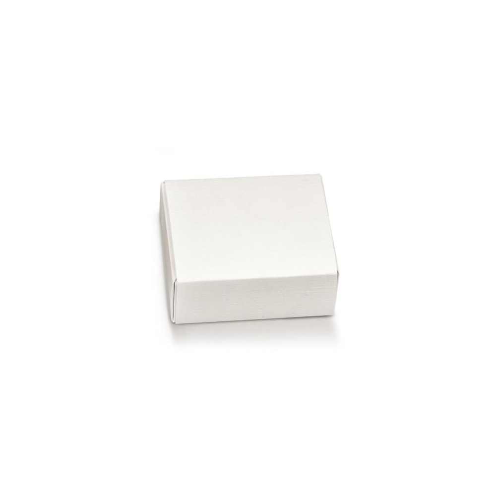 Scatolina portaconfetti cassetto quadrato bianco 60x50x30mm - 18968