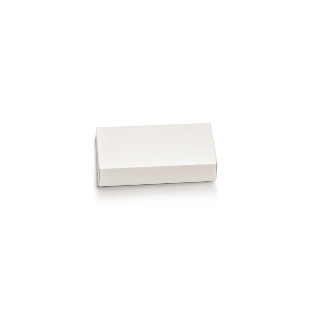 Scatolina portaconfetti cassetto rettangolare bianco120x50x30mm - 18969