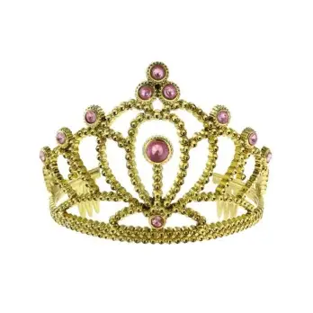 Tiara con perle rosa 1pz  - DIROP-YH