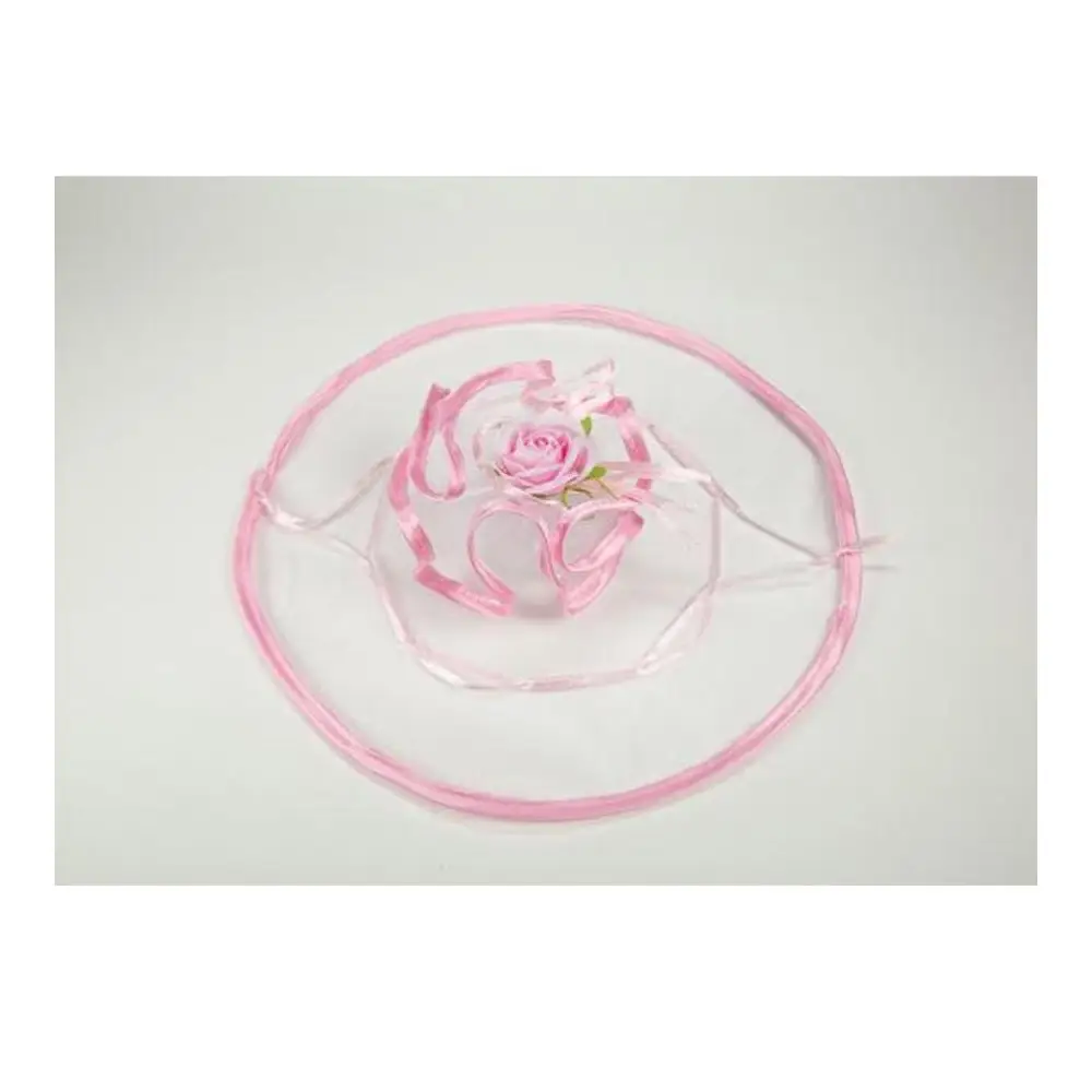 Veli di fata sbiego raso Rosa con Tirante 10pz  T.cm23 - A055 03
