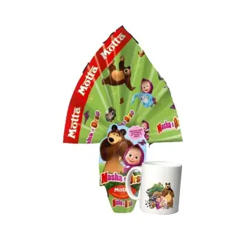 Uovo di Pasqua Masha e Orso con tazza personalizzata