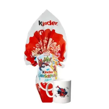 Uovo di Pasqua Kinder GranSorpresa Spiderman con Tazza Personalizzata