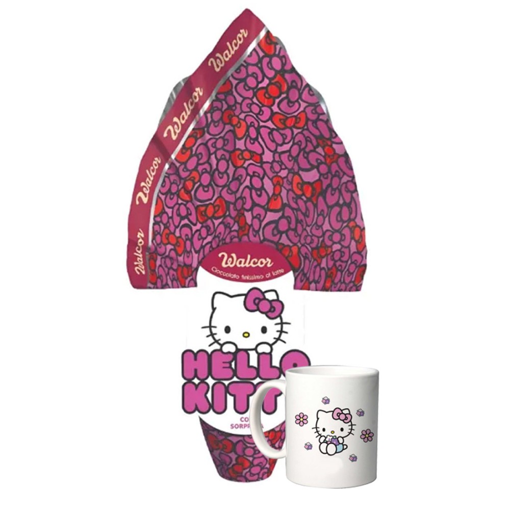 Uovo di Pasqua Hello Kitty  con tazza personalizzata