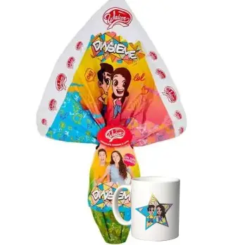 Uovo di Pasqua Dinsieme con tazza personalizzata