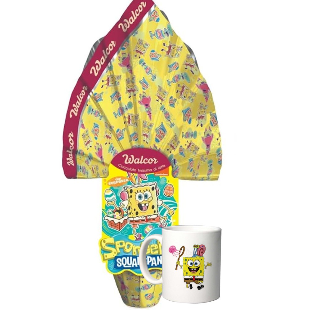 Uovo di Pasqua Spongebob con tazza personalizzata