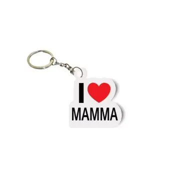 Uovo di Pasqua " I love Mamma " Personalizzabile con portachivi tematico