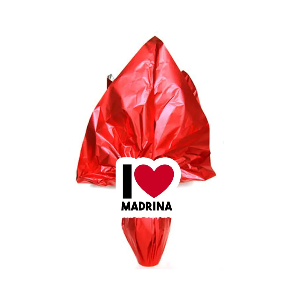 Uovo di Pasqua " I love Madrina " Personalizzabile con portachivi tematico