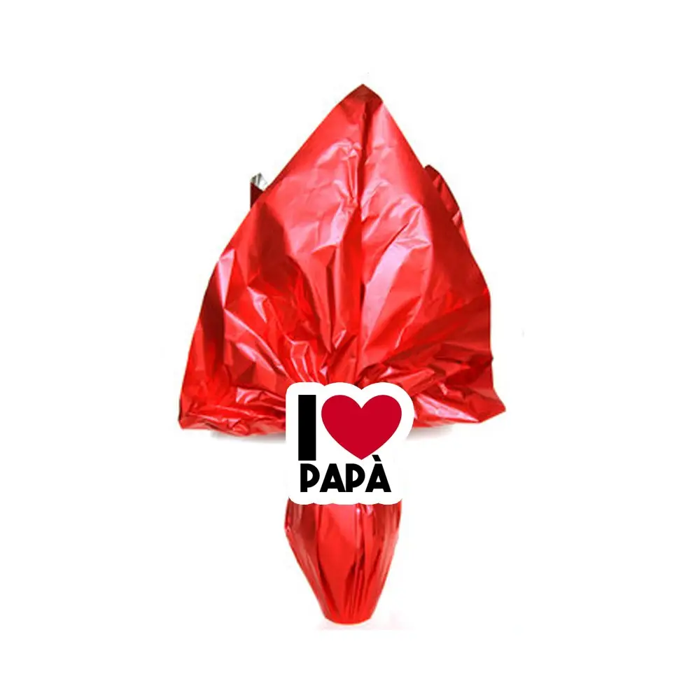 Uovo di Pasqua " I love Papà " Personalizzabile con portachivi tematico