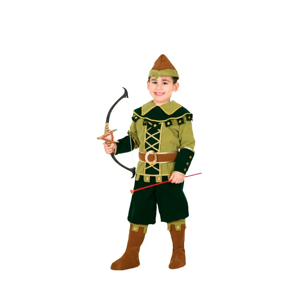 COSTUME DA ROBIN HOOD BABY VARIE TAGLIE 5° 5-6  ANNI