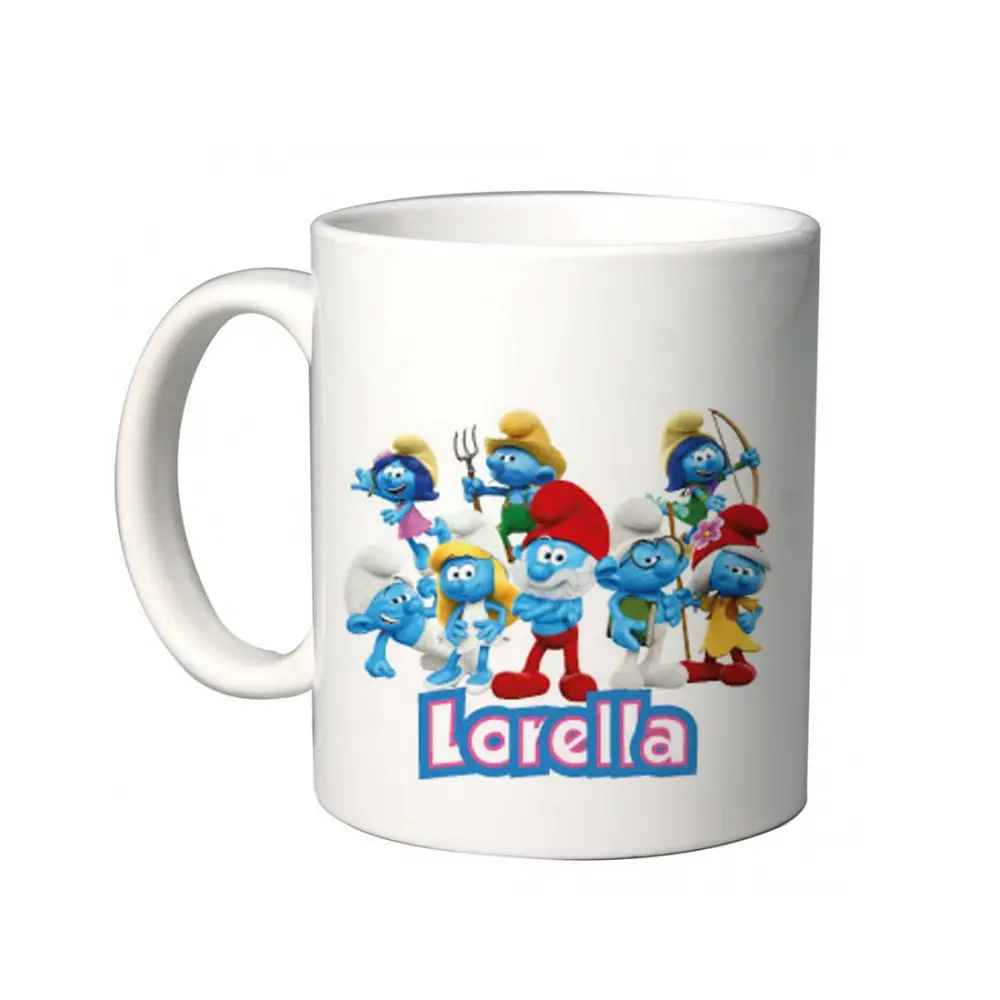 Tazza Puffi Personalizzabile