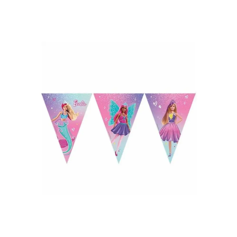 Festone bandierine Barbie Fantasy 210 cm - 24736