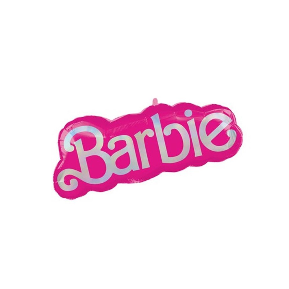 Palloncino Supershape scritta Barbie 81 x 30 cm - 1pz - 4626201