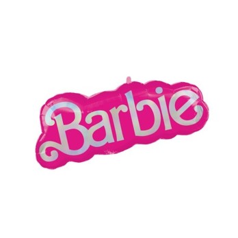 Palloncino Supershape scritta Barbie 81 x 30 cm - 1pz - 4626201