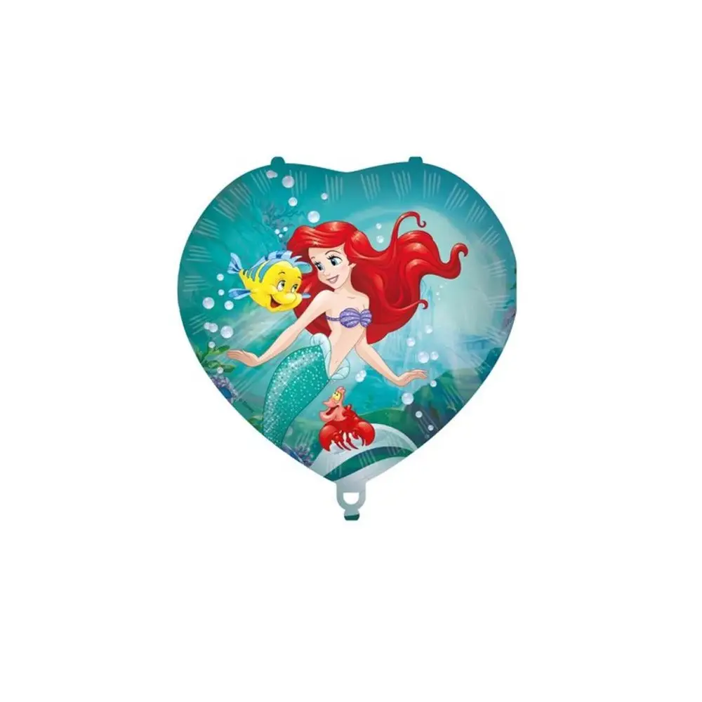 Pallone foil 18 - 45 cm Sirenetta Ariel  con pesetto e nastro -  95669