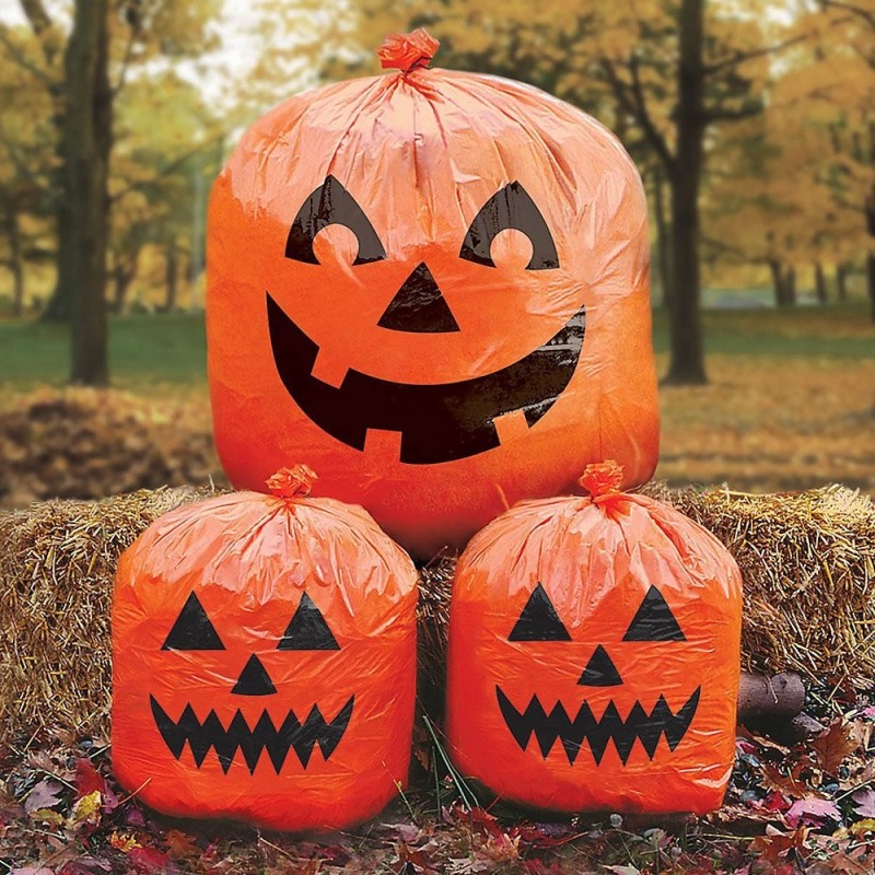 Addobbi da Giardino per Halloween, decorazioni paurose e horror - Buste Zucca Halloween