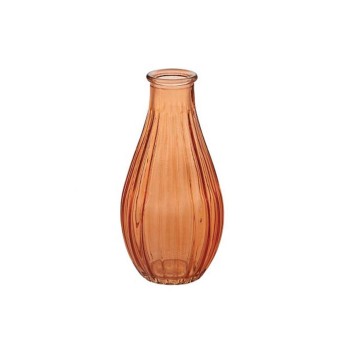 Bottiglia di vetro Lustrato Arancio Chiaro d 7 h 14 cm - BT06/14L88