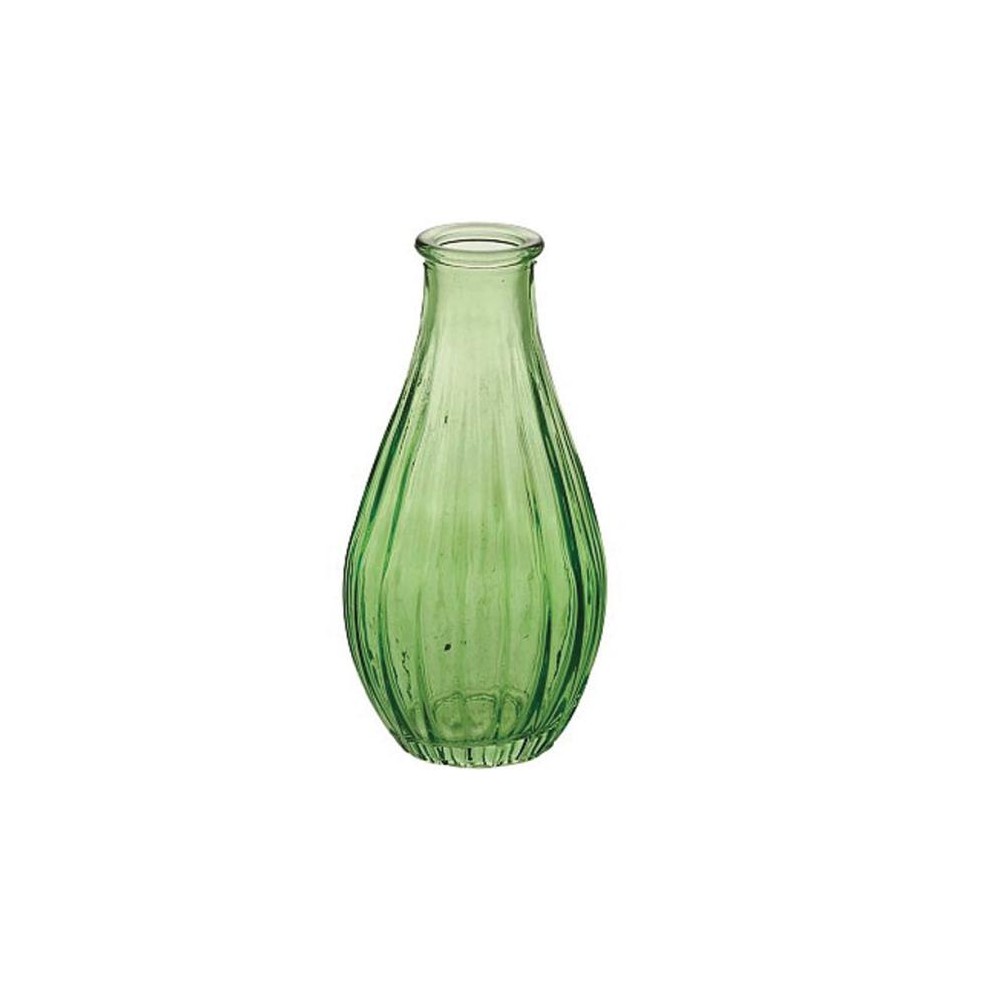 Bottiglia di vetro Lustrato Verde  mela d 7 h 14 cm - BT06/14L68