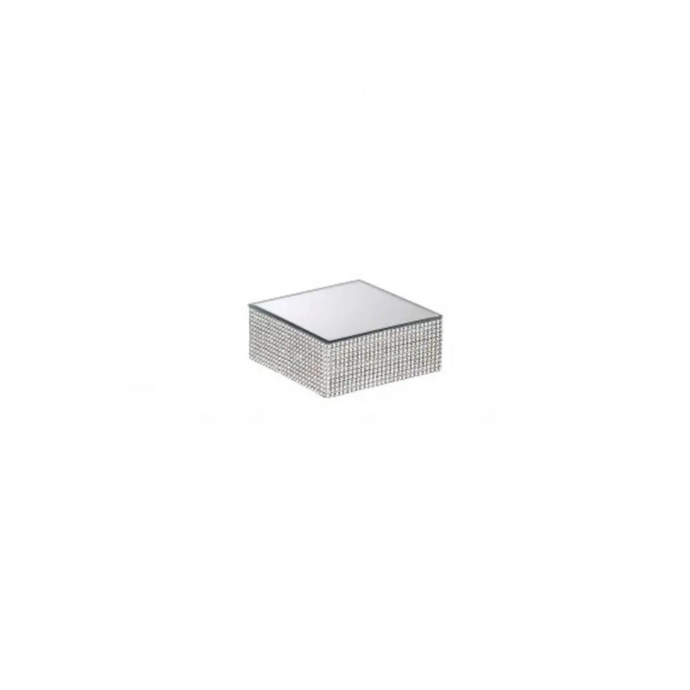 Specchio Quadrato con Bordo Strass l15x15 h6 cm - 8106Q15