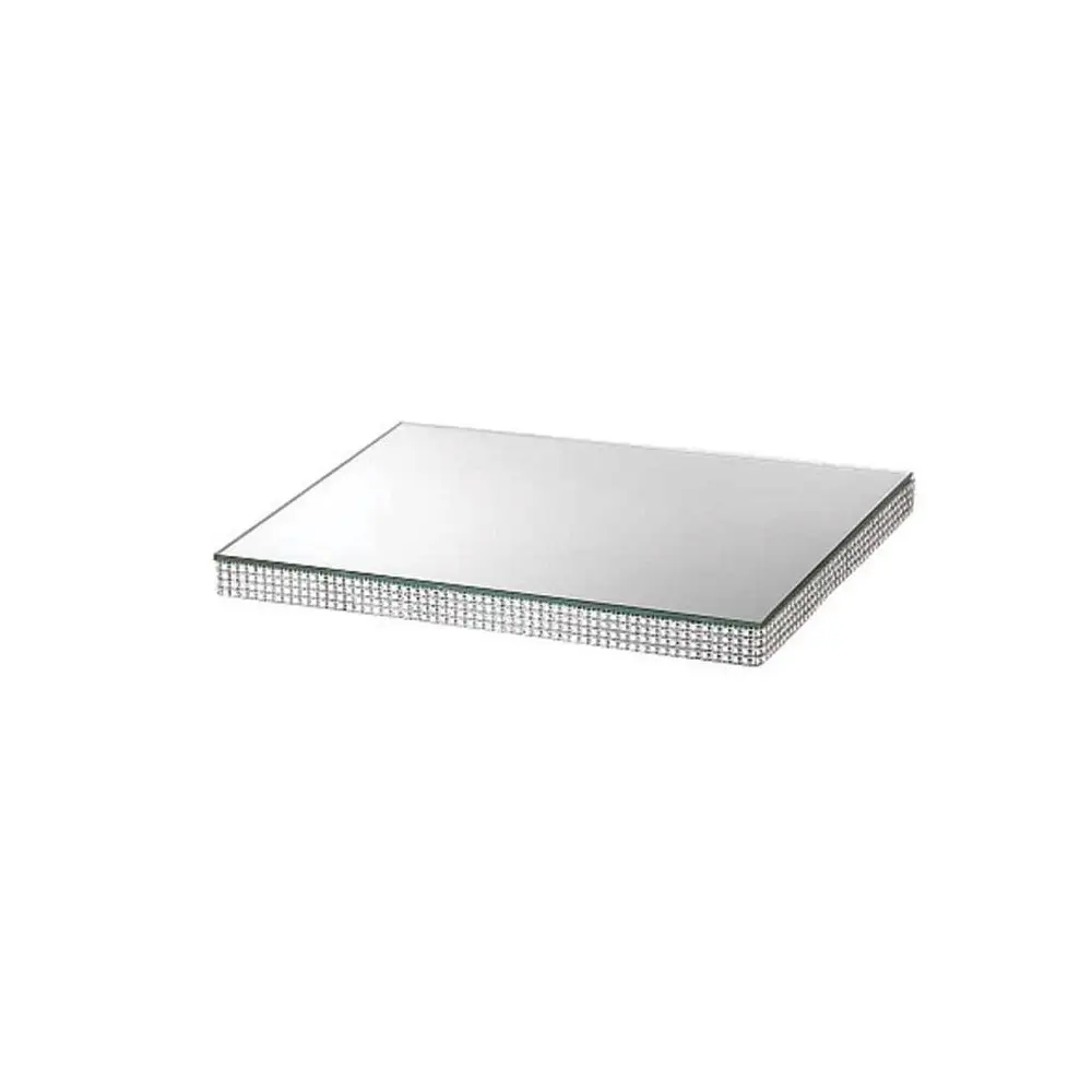 Specchio rettangolare con Bordo Strass l32x26 h1,9 cm - 813X26