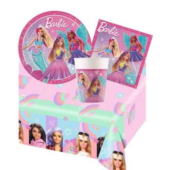 Kit per 8 persone Barbie Fantasy