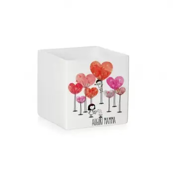 Vaso Cubo festa della Mamma " Alberi " Personalizzabile - 1pz