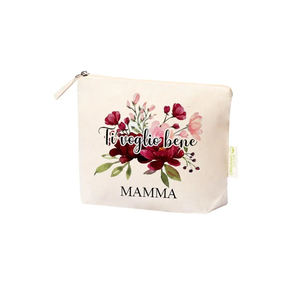 Pochette Trousse Festa Della Mamma " Fiori "