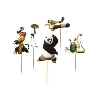 Cake Topper Picks Kung Fu Panda - 5pz
