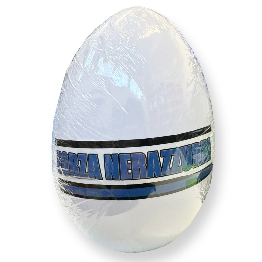 Uovo di plastica con Sorpresa Forza Nerazzurri gadget festa Inter