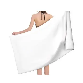 Telo in microfibra Bianco Swimmy 75x150cm  - PM911BI