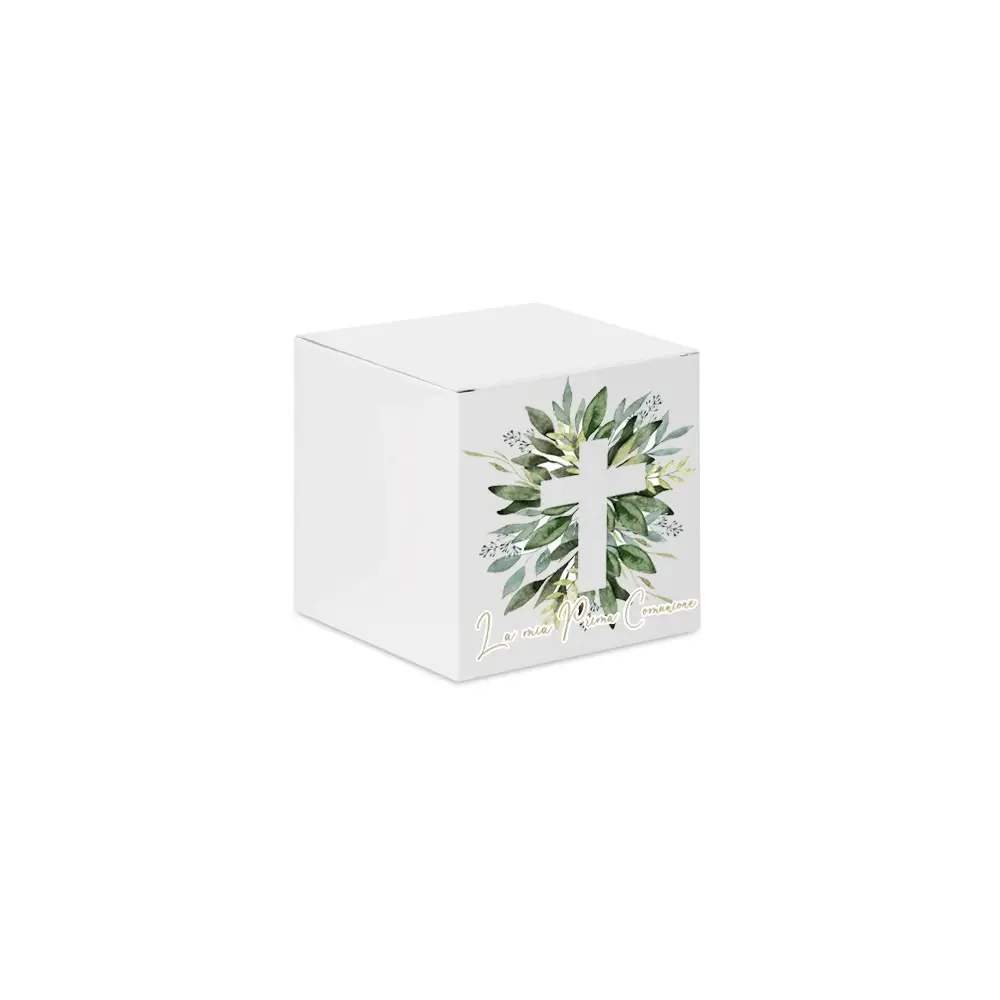 Scatolina Cubetto Prima Comunione Ulivo - 1 PZ