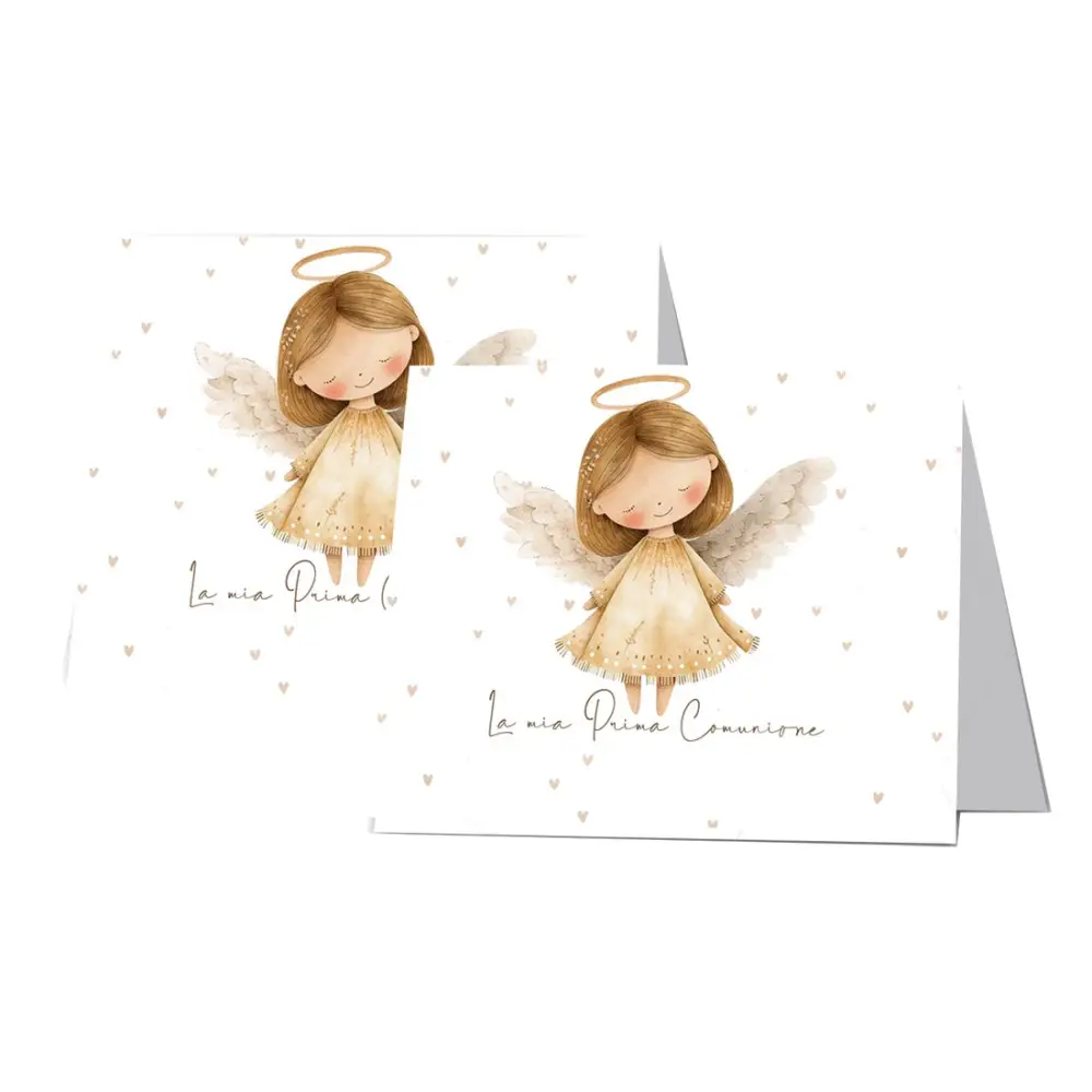 Targhette Segnagusto Prima Comunione Little Angel - 9 pz
