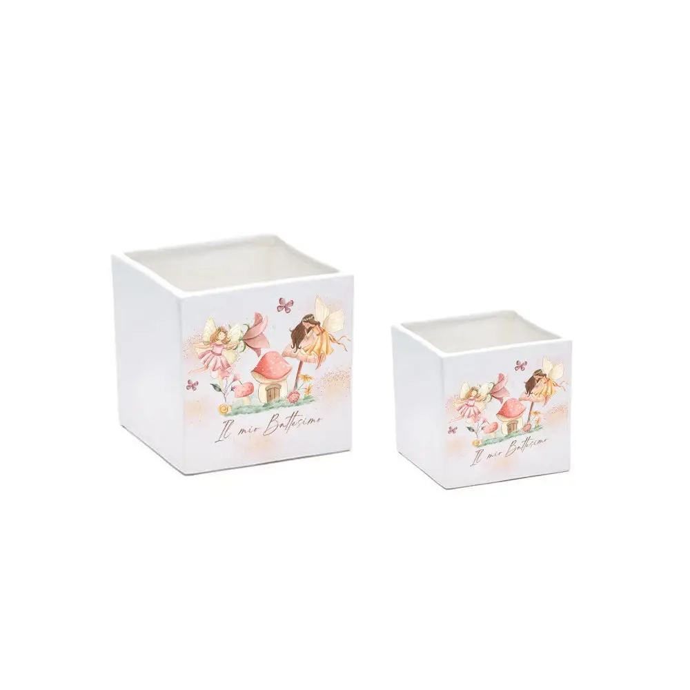 6 Vasetti  cubo personalizzabile