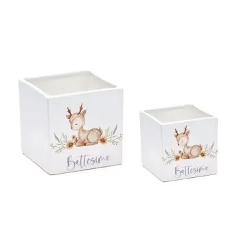 Vaso cubo Cerbiatto personalizzabile