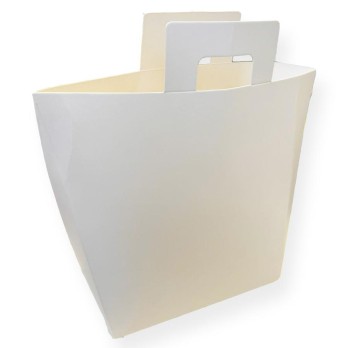 Busta Shopper Portafiori in cartoncino Bianco 18x15,5x8,5 cm - A24118/W