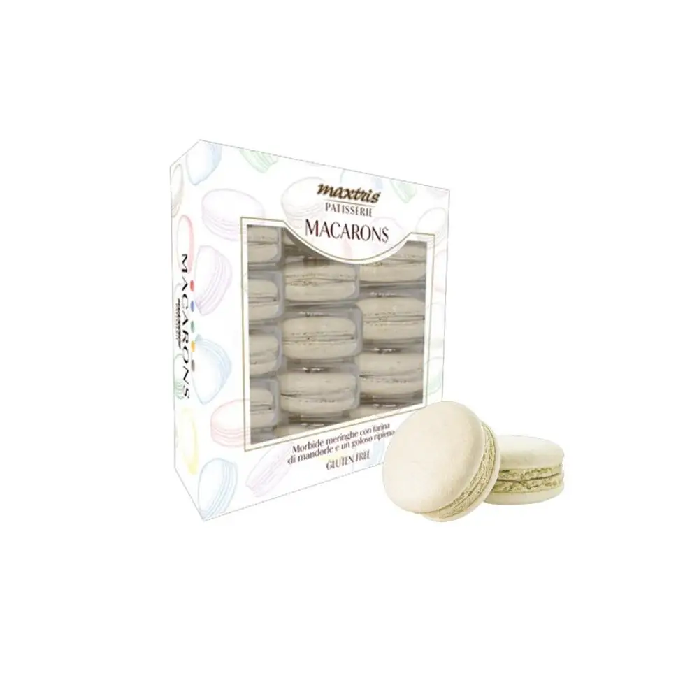 Macarons Maxtris Nocciola Bianco Wedding Blister da 15 pz - CTMACNOCB15