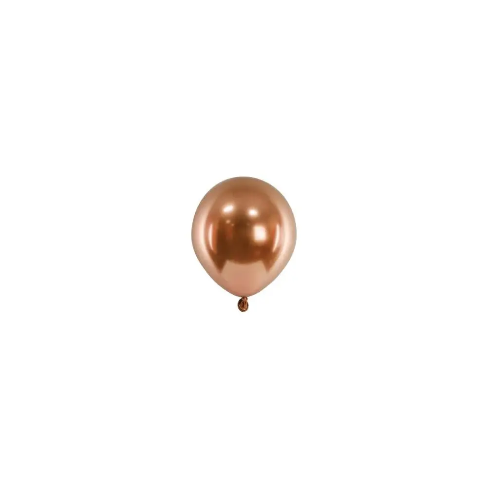 Palloncini lucidi glossy rame 12cm 50 pz CHB1-5-020-50