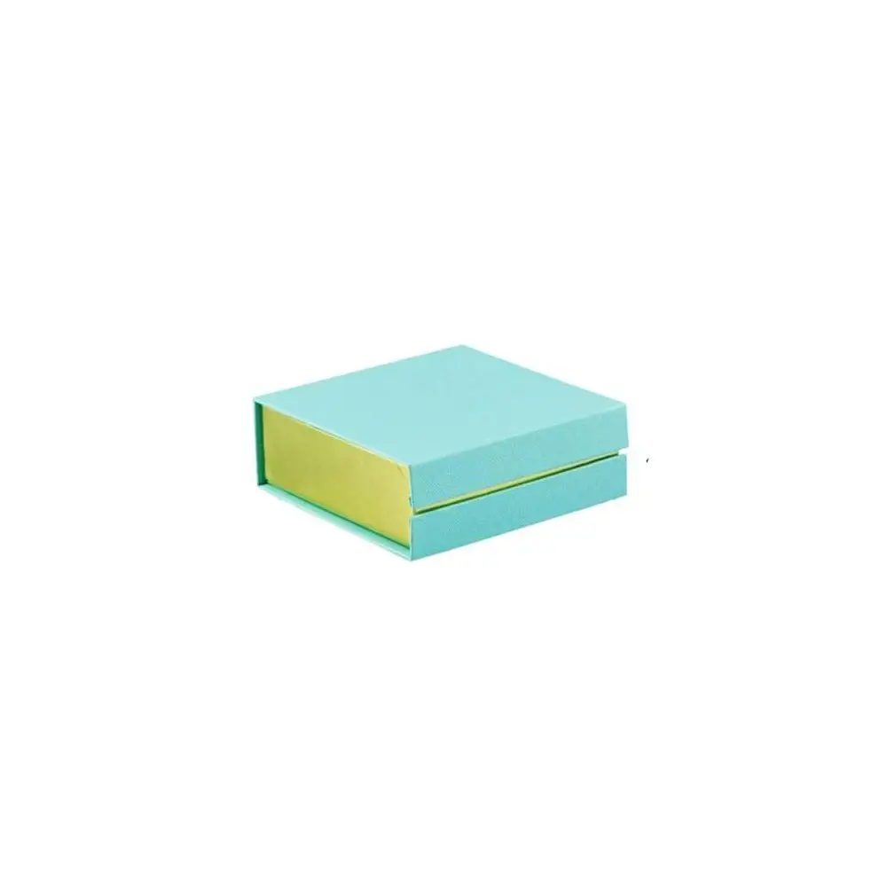 Scatolina degustazione celeste con bordo oro e divisori 9x9x4cm - SJ9/C